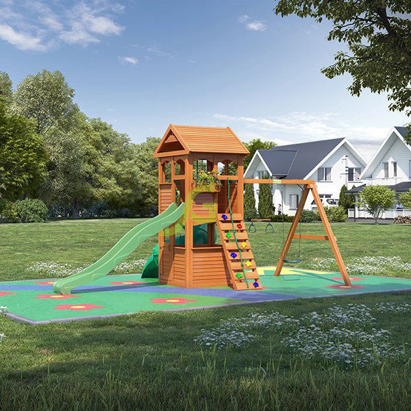 Детская игровая площадка Igragrad Клубный домик с трубой Luxe