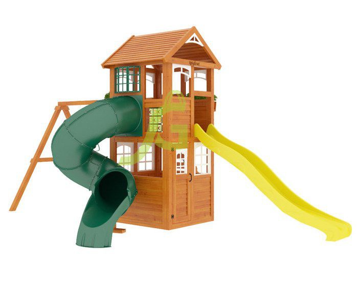 Детская игровая площадка Igragrad Клубный домик с трубой Luxe