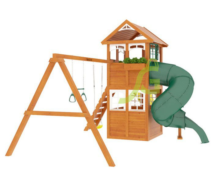 Детская игровая площадка Igragrad Клубный домик с трубой Luxe