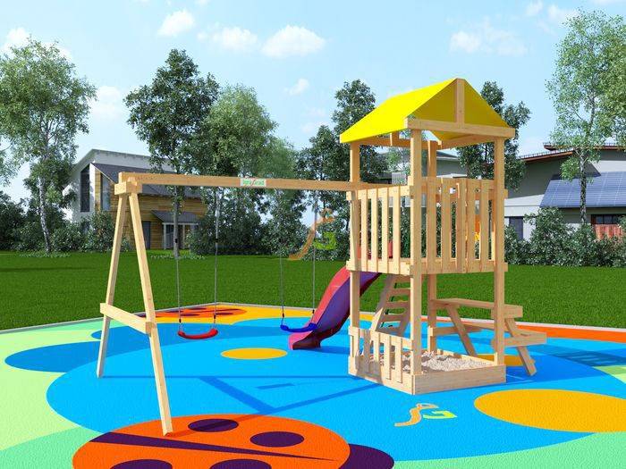 Детская игровая площадка IgraGrad Крафтик со столиком