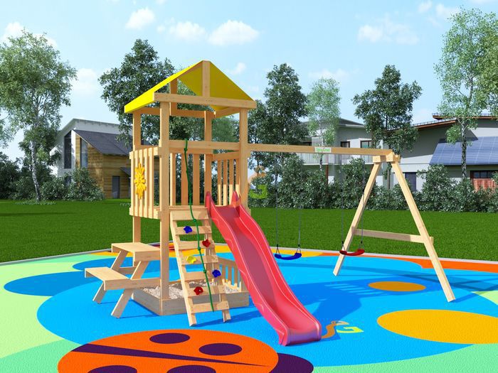 Детская игровая площадка IgraGrad Крафтик со столиком