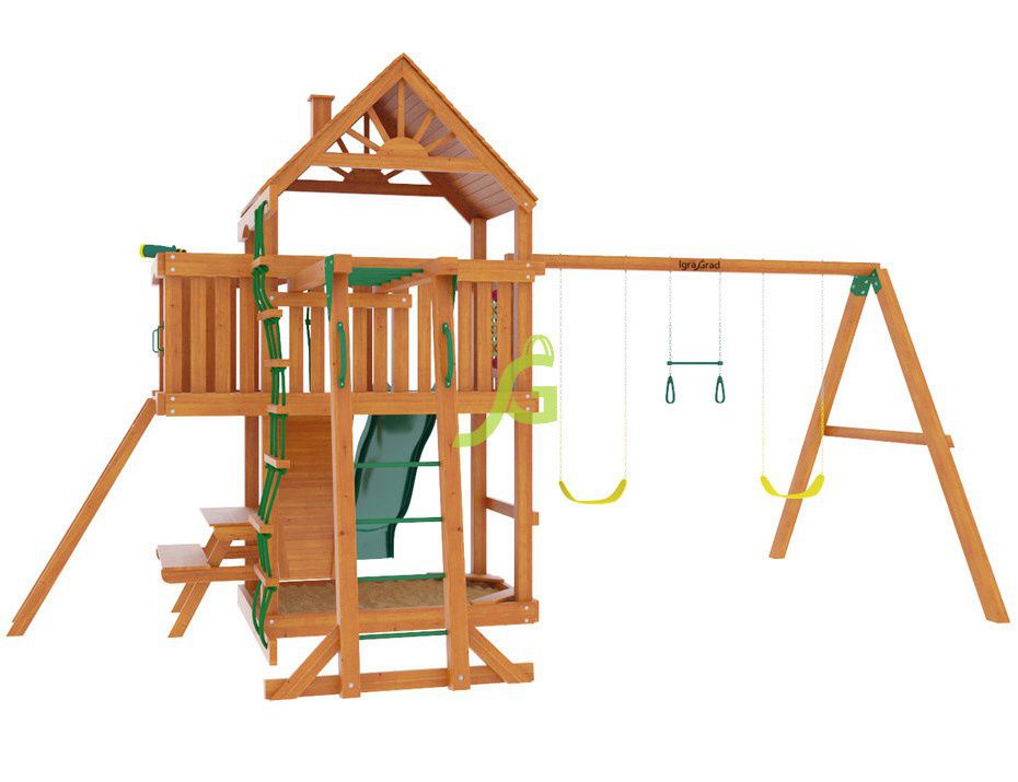 Детская площадка IgraGrad Шато с рукоходом (Дерево)