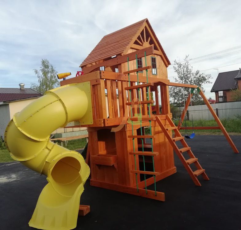 Детская игровая площадка Igragrad Шато 2 с трубой (Домик)