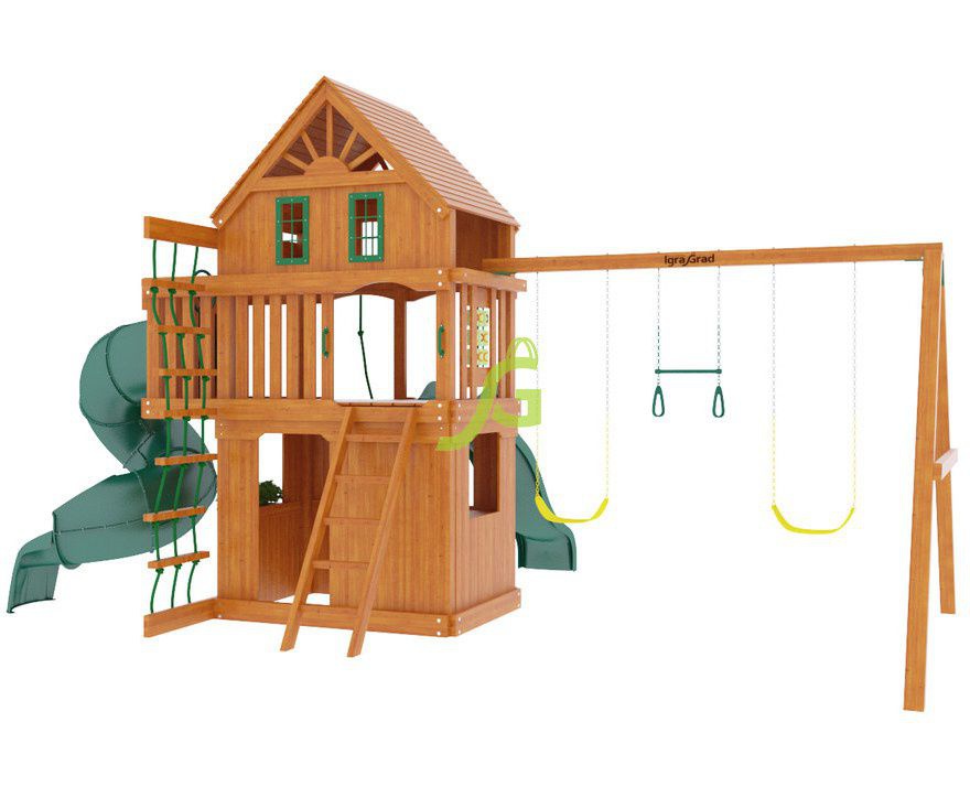 Детская игровая площадка Igragrad Шато 2 с трубой (Домик)