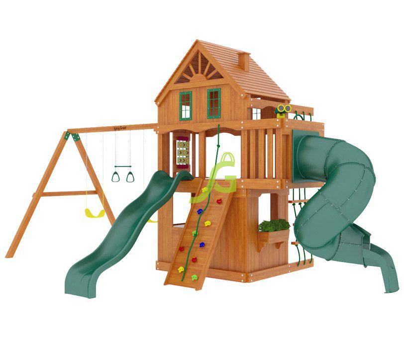 Детская игровая площадка Igragrad Шато 2 с трубой (Домик)