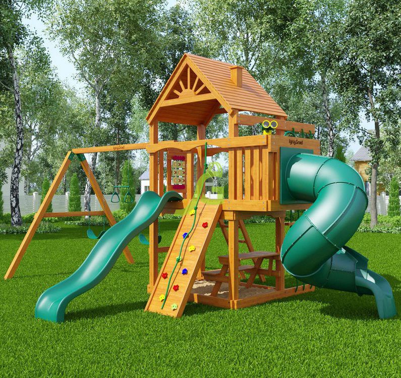 Детская игровая площадка Igragrad Шато с трубой (Дерево)