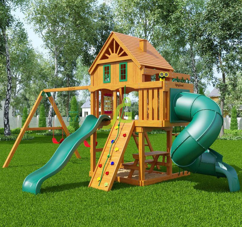 Детская игровая площадка Igragrad Шато с трубой (Домик)