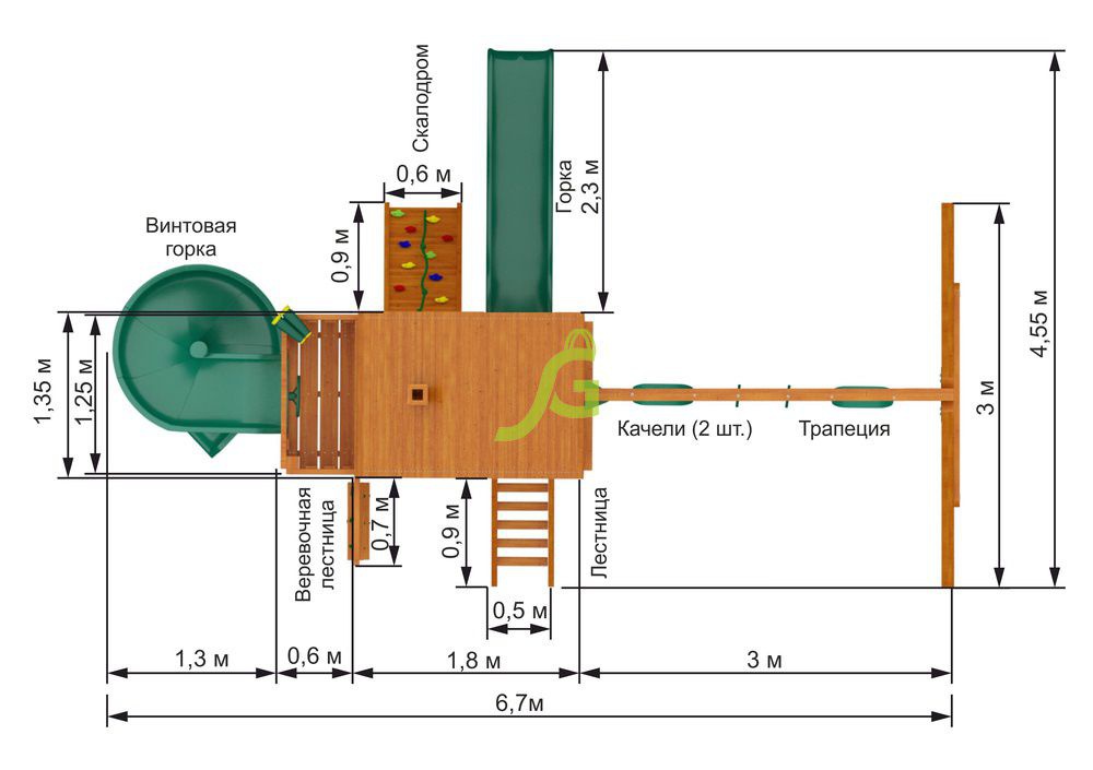 Детская игровая площадка Igragrad Шато Sun 2