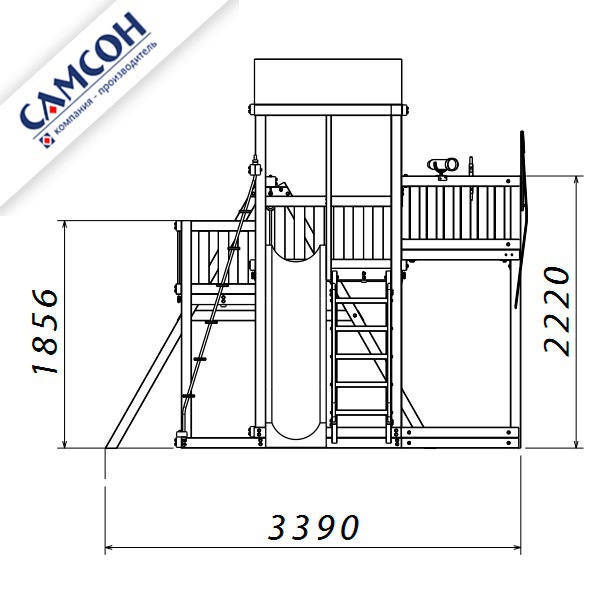 Детская игровая площадка корабль Самсон Ассоль