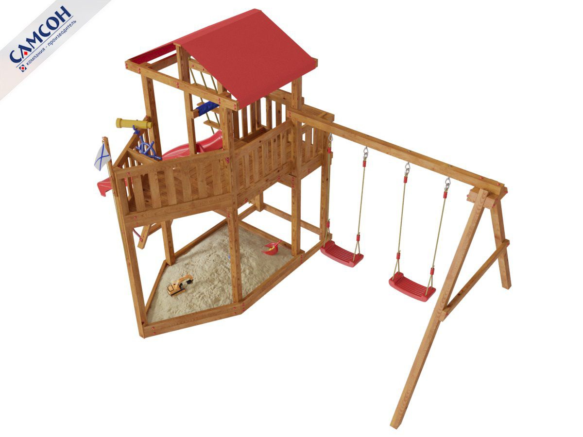 Детская игровая площадка корабль Самсон Ассоль