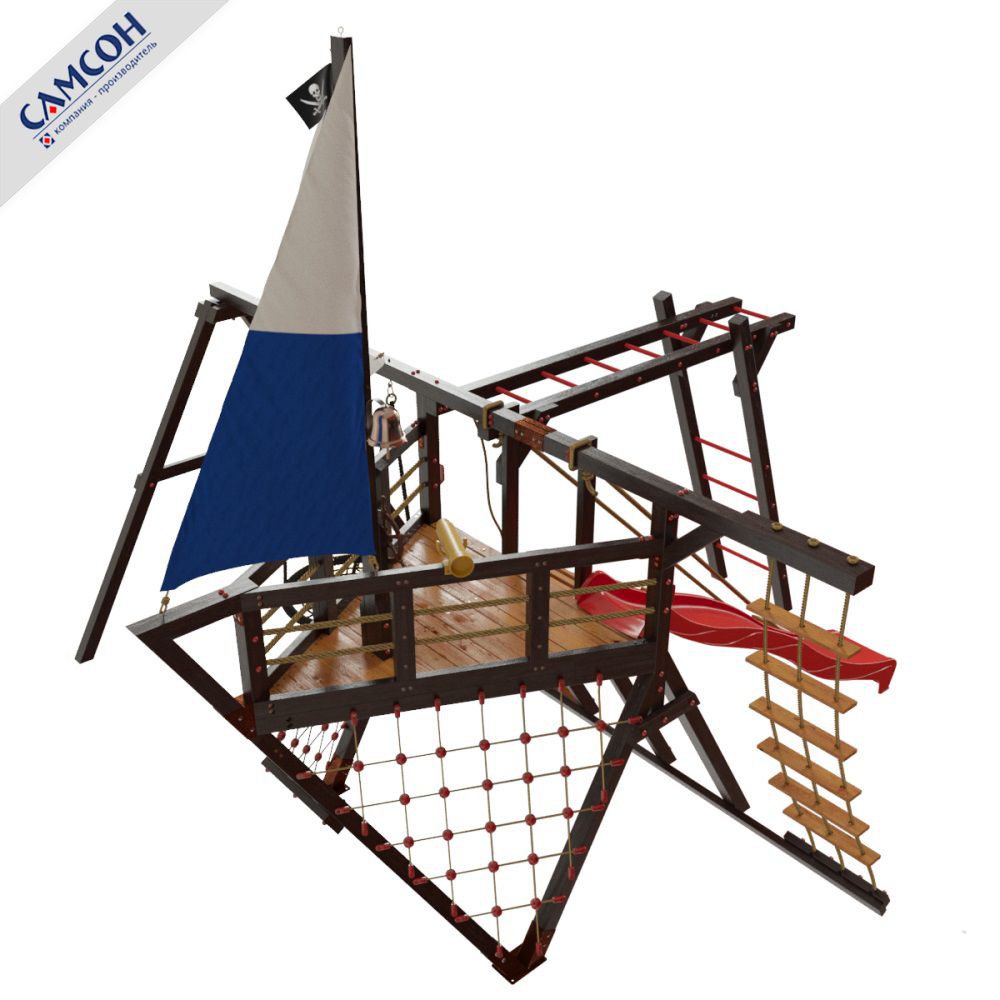 Детская игровая площадка корабль Самсон Фрегат