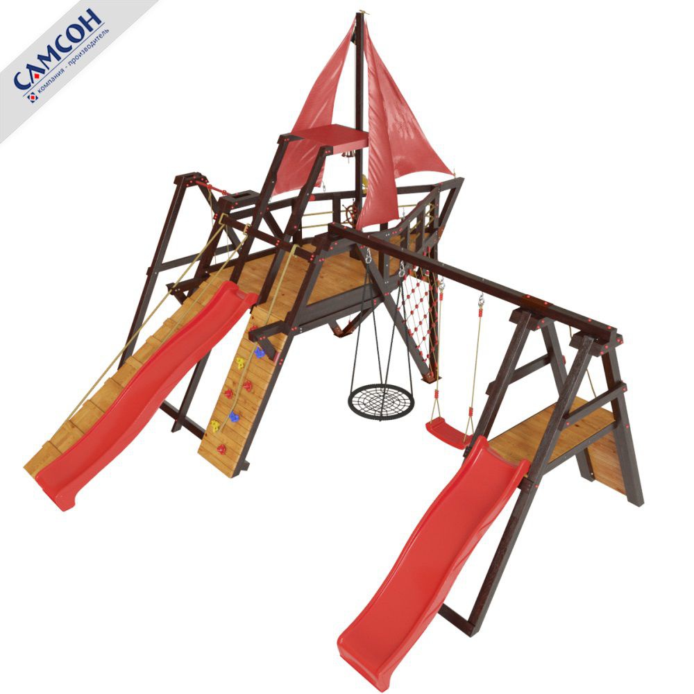 Детская игровая площадка корабль Самсон Каравелла