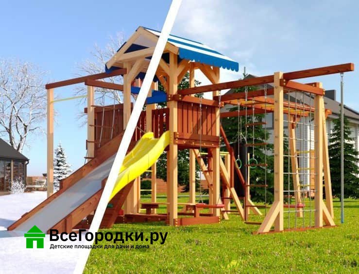 Детская игровая площадка Савушка 4 сезона Семейная