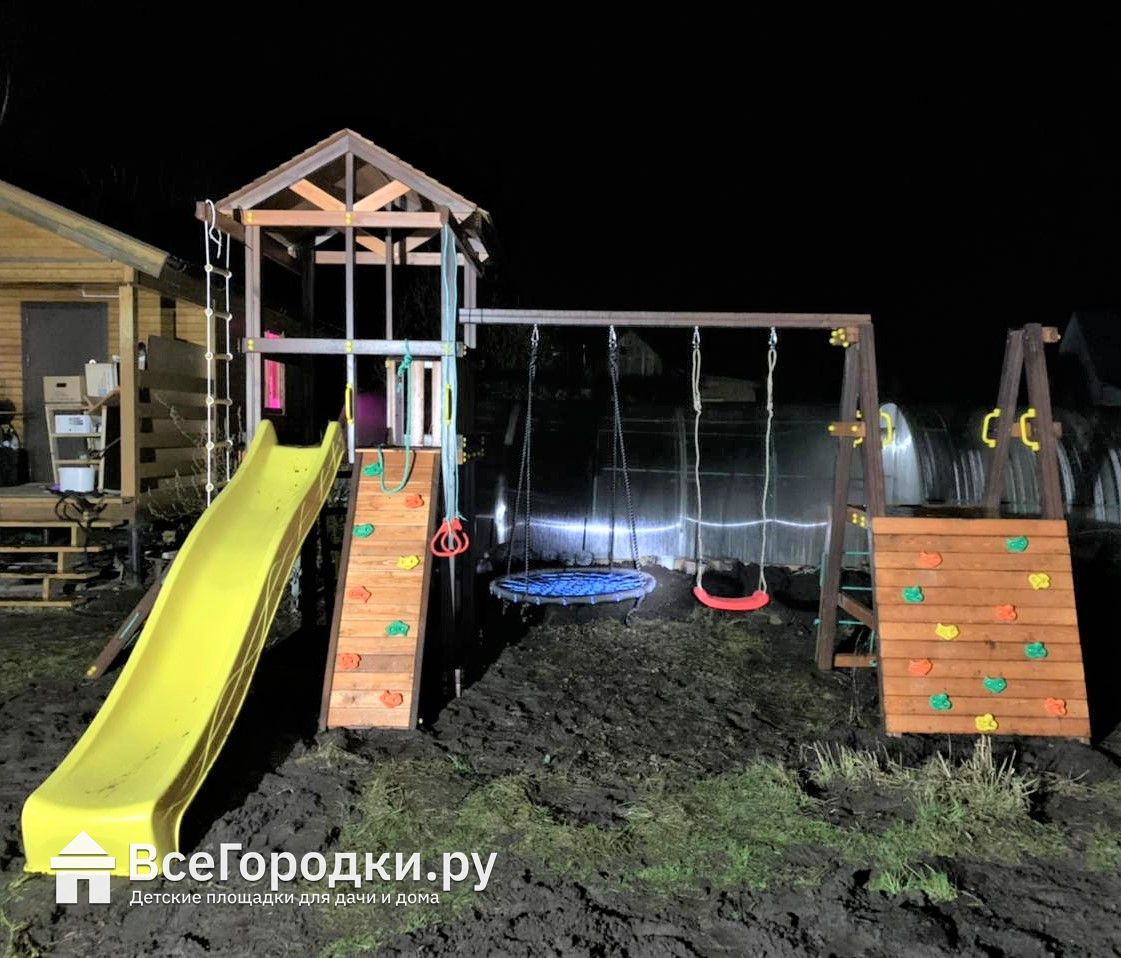 Детский игровой комплекс для дачи Домовенок Макси 2А