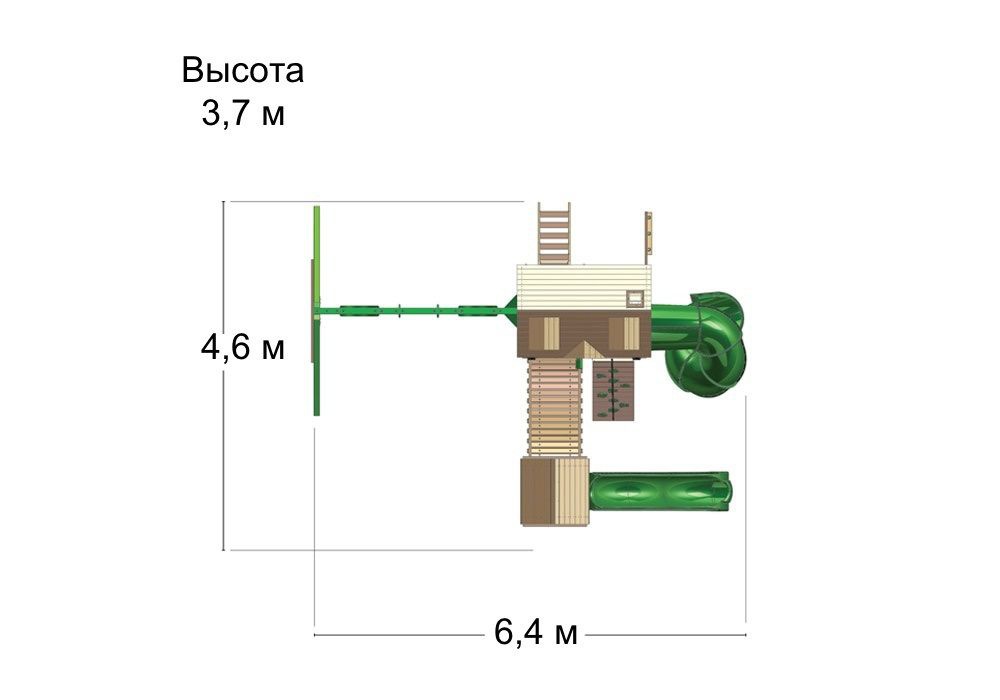 Детский игровой комплекс Альпинист 2 Ривьера
