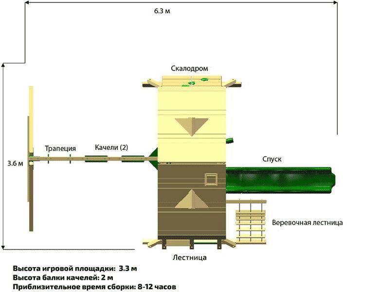 Детский игровой комплекс Крепость свободы