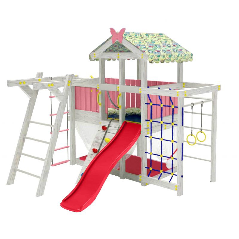 Детский домашний игровой комплекс Можга чердак ДК2Р Розовый