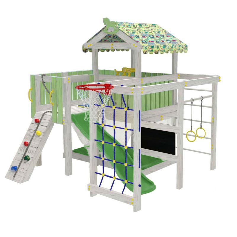 Детский домашний игровой комплекс Можга чердак ДК3Б Бирюзовый