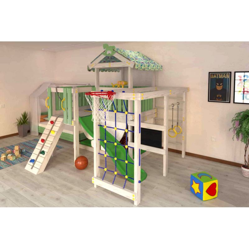 Детский домашний игровой комплекс Можга чердак ДК3Б Бирюзовый