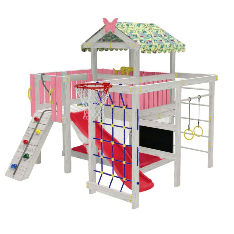 Детский домашний игровой комплекс Можга чердак ДК3Р Розовый