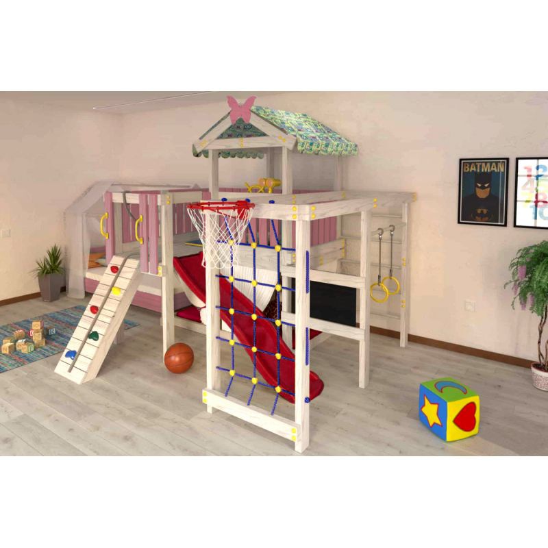 Детский домашний игровой комплекс Можга чердак ДК3Р Розовый