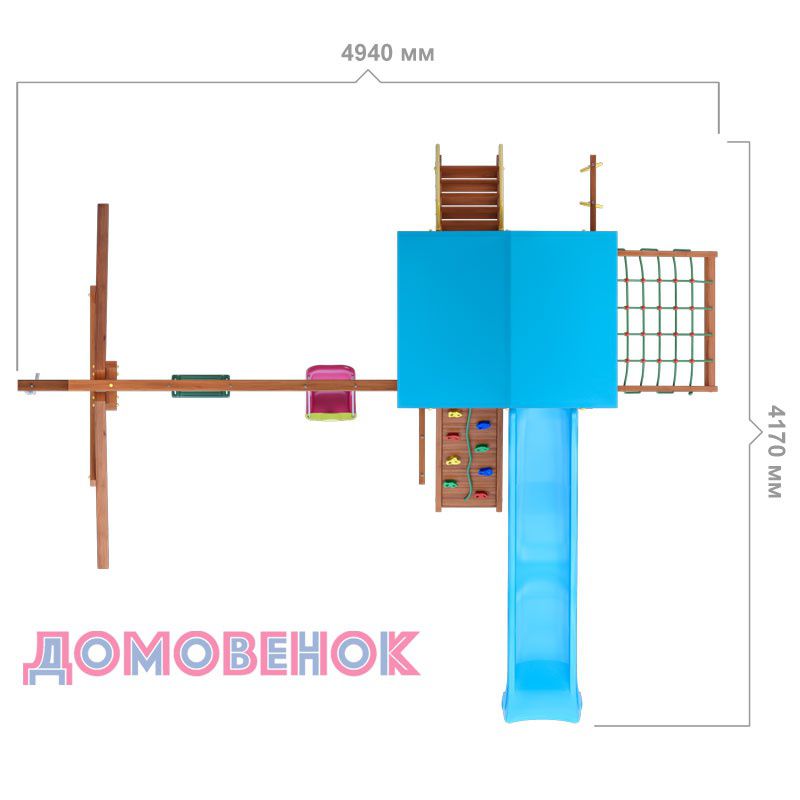 Детский игровой комплекс для дачи Домовенок