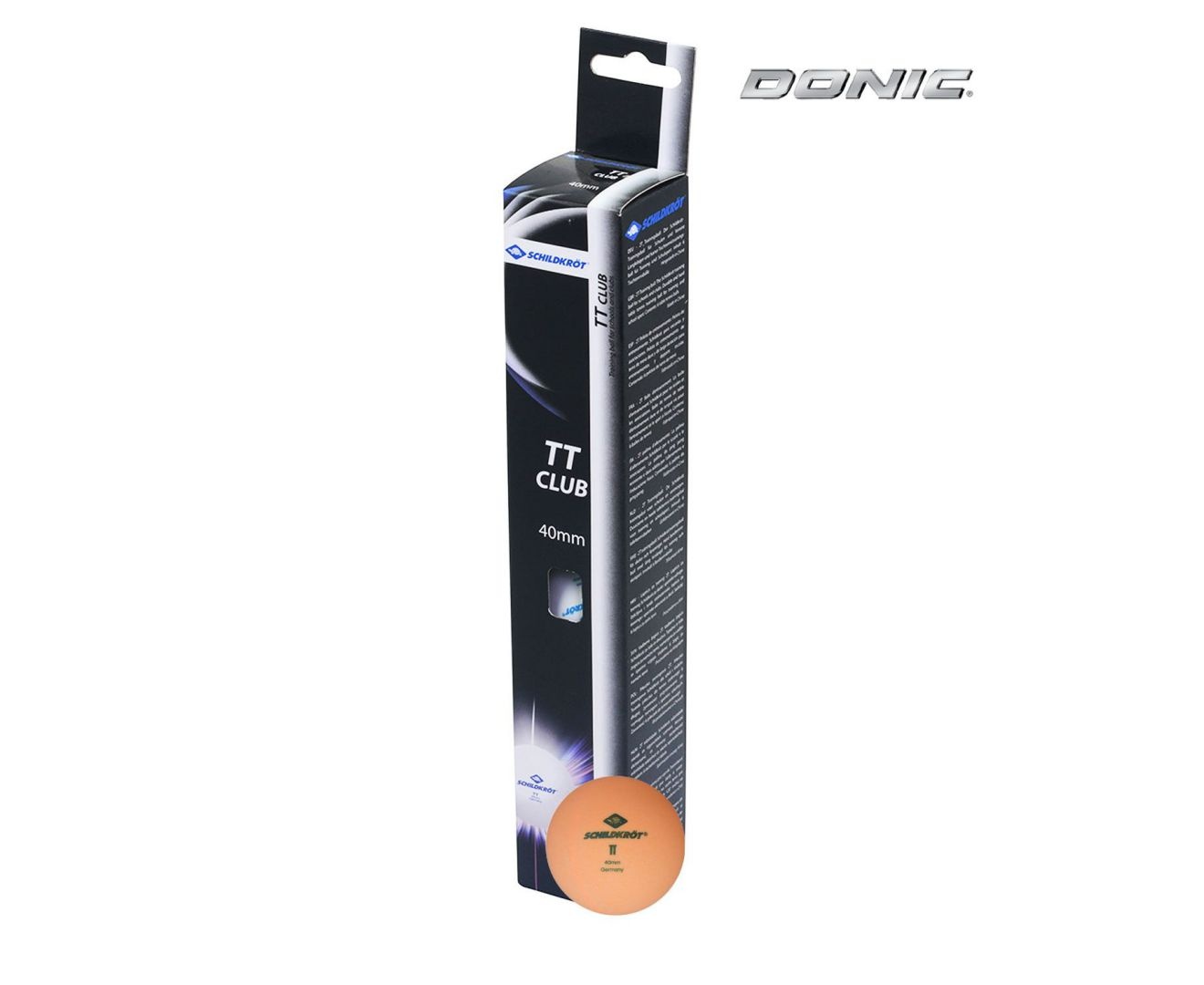 Мячики для н/тенниса DONIC 2T-CLUB оранжевые
