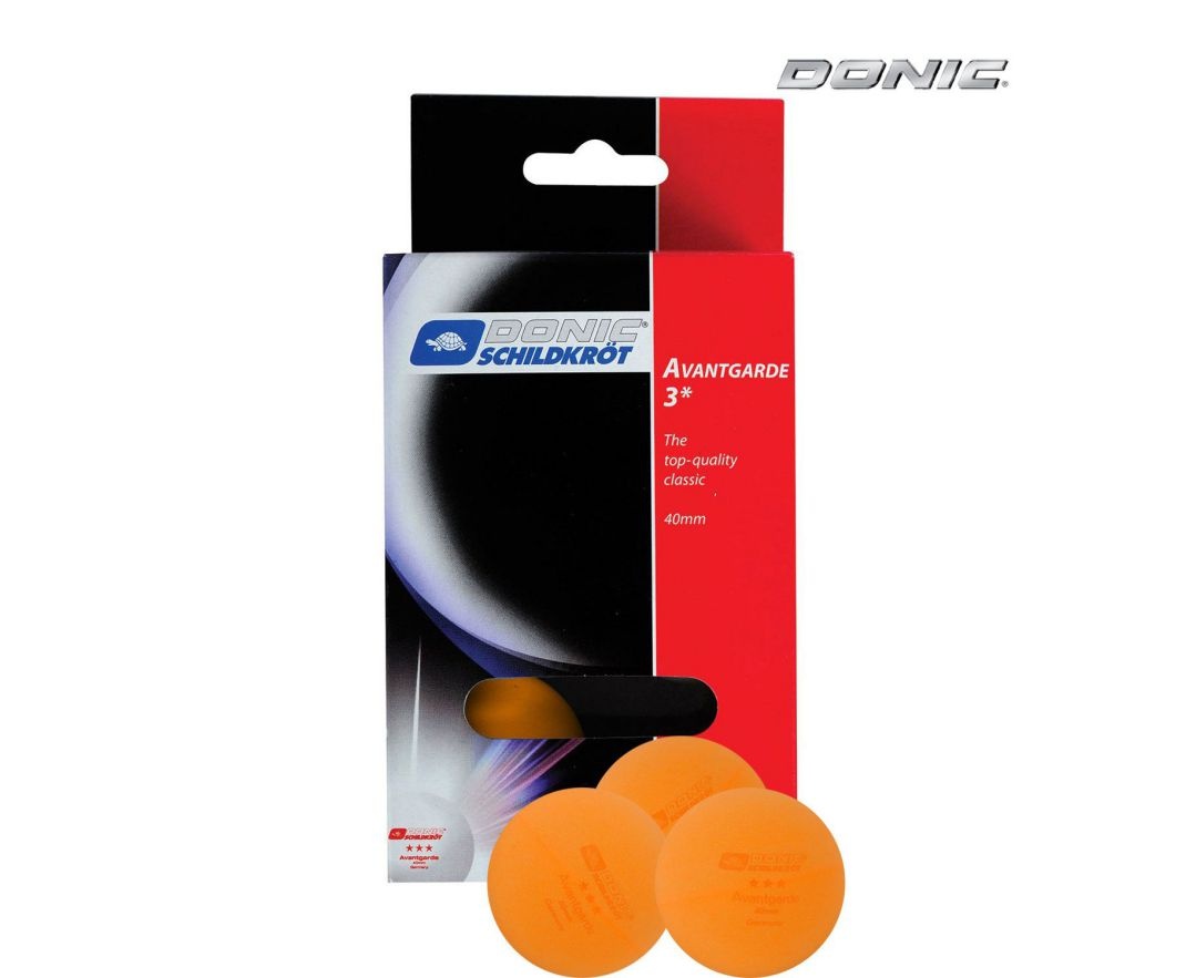 Мячики для н/тенниса DONIC AVANTGARDE 3 оранжевые