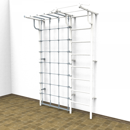 Дополнительная секция Шведская стенка  Рукоход с сеткой Rokids Роки