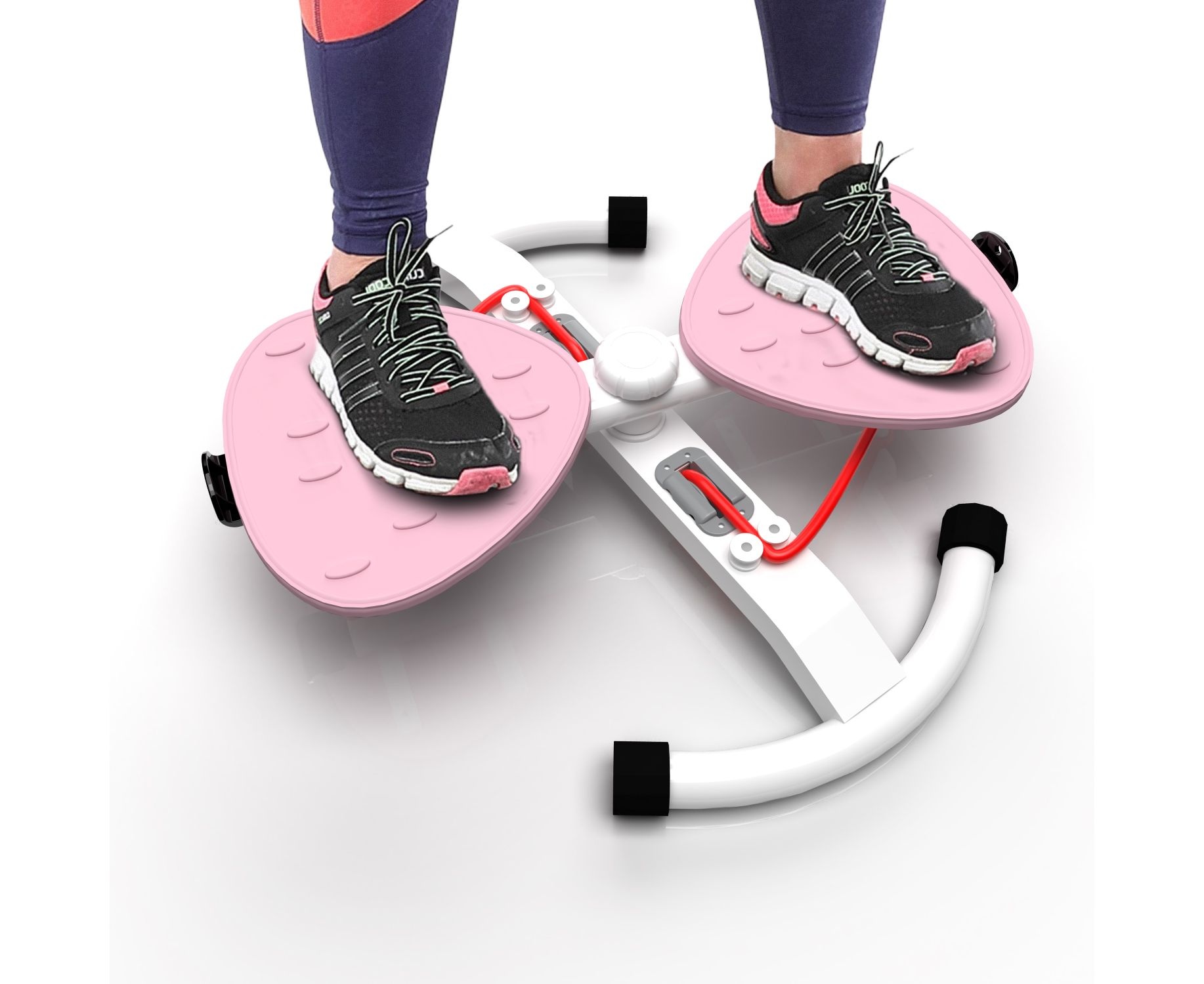 Фитнес платформа DFC Twister Bow с эспандерами (розовая)