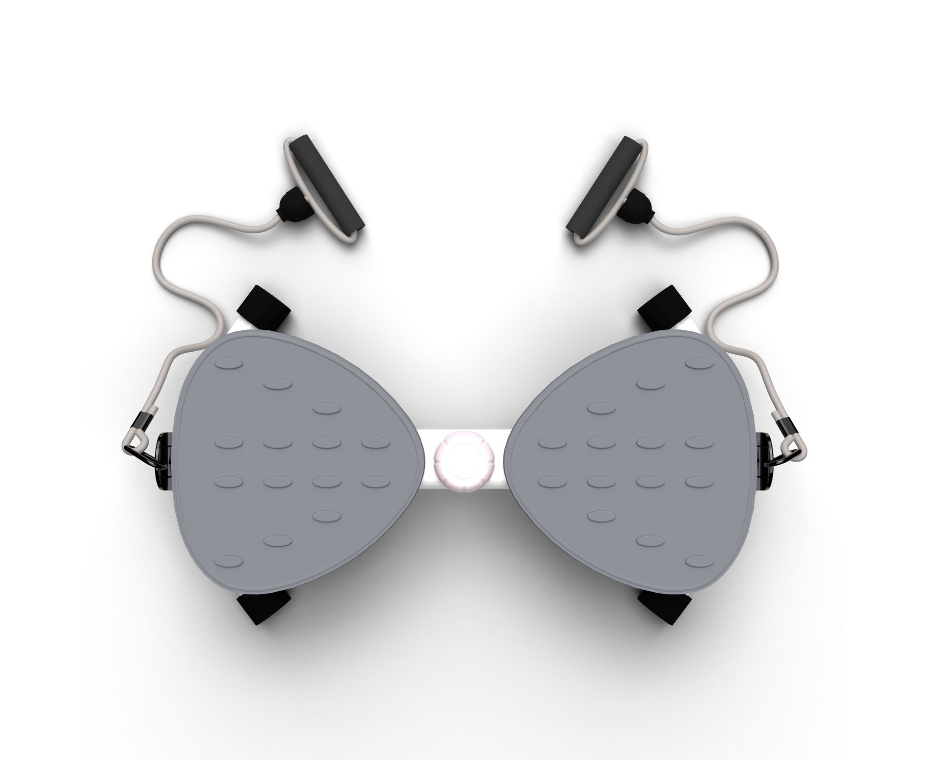 Фитнес платформа DFC Twister Bow с эспандерами (серая)