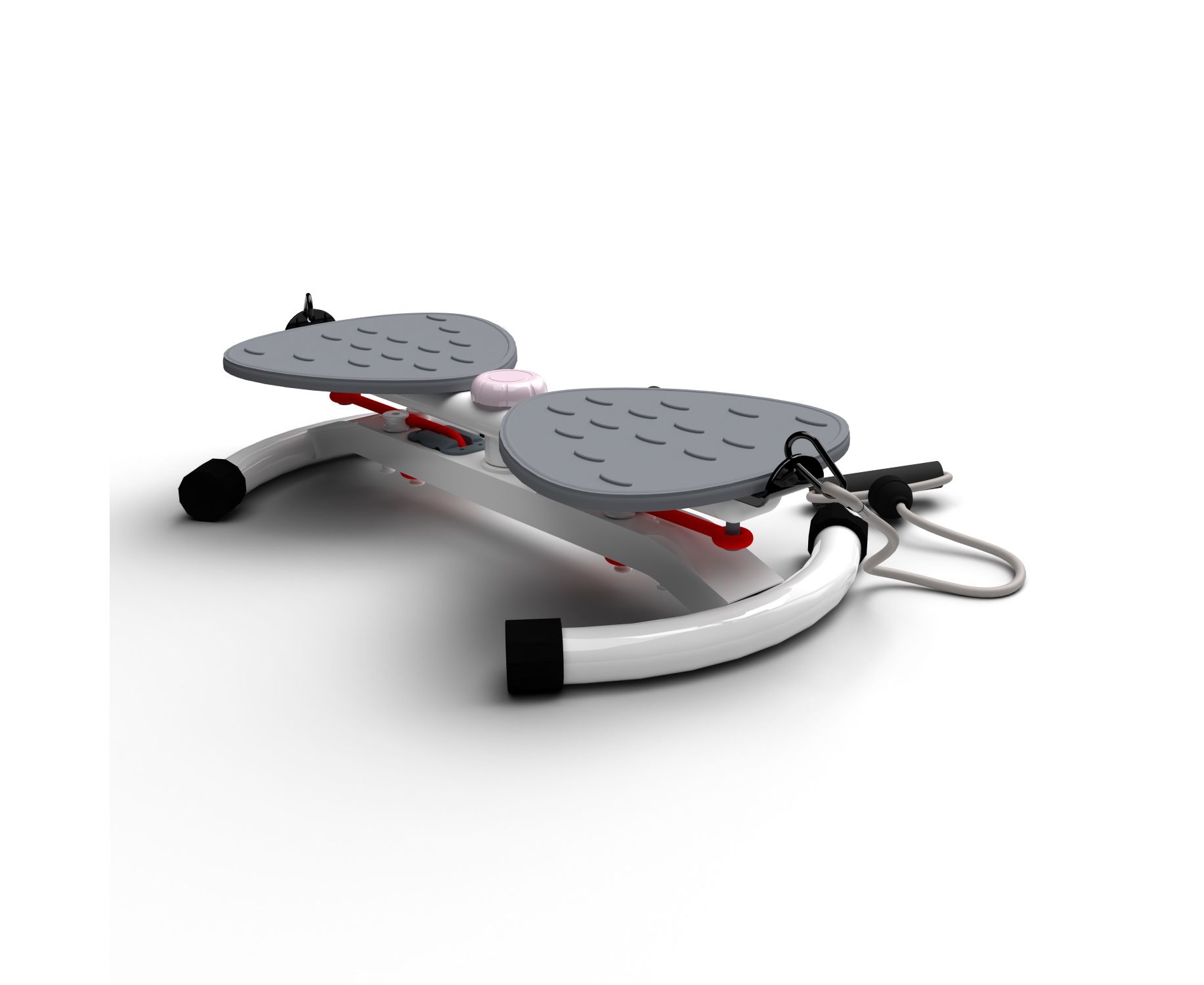 Фитнес платформа DFC Twister Bow с эспандерами (серая)