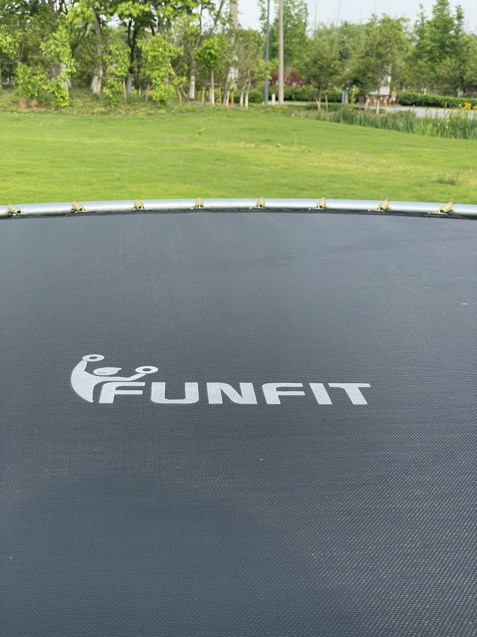 Батут FunFit 12 FT 374 см PRO inside зеленый
