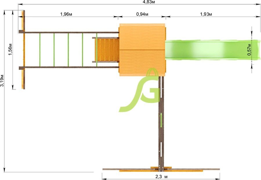 Детская площадка для дачи IgraGrad Игруня 3