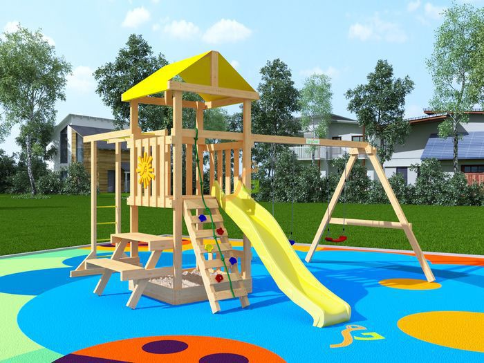 Детская площадка для дачи IgraGrad Крафтик со столиком и рукоходом