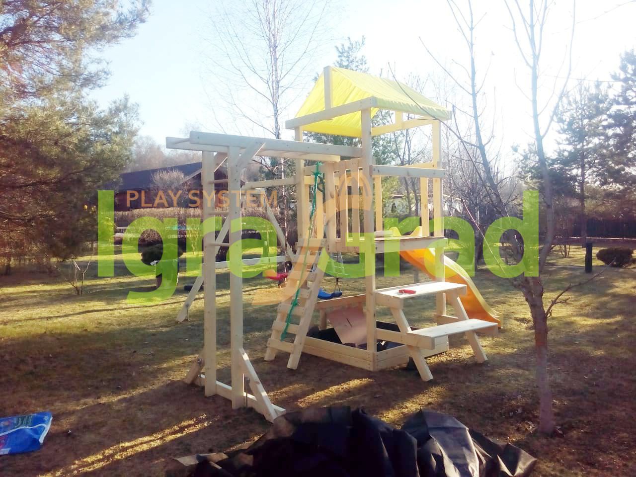 Детская площадка для дачи IgraGrad Крафтик со столиком и рукоходом
