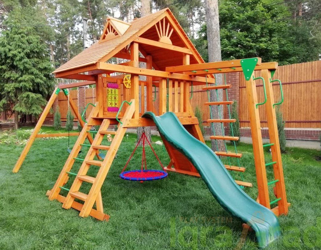 Детская игровая площадка Igragrad Крепость Фани с рукоходом (Дерево)