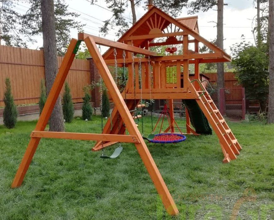 Детская игровая площадка Igragrad Крепость Фани с рукоходом (Дерево)