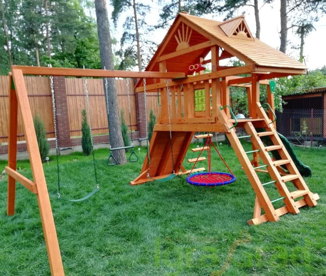 Детская игровая площадка Igragrad Крепость Фани с рукоходом (Дерево)