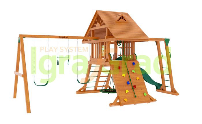 Детская игровая площадка Igragrad Крепость Фани с рукоходом (Дерево)