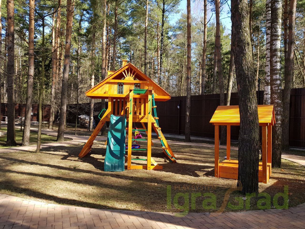 Детская игровая площадка Igragrad Крепость Фани с рукоходом (Домик)