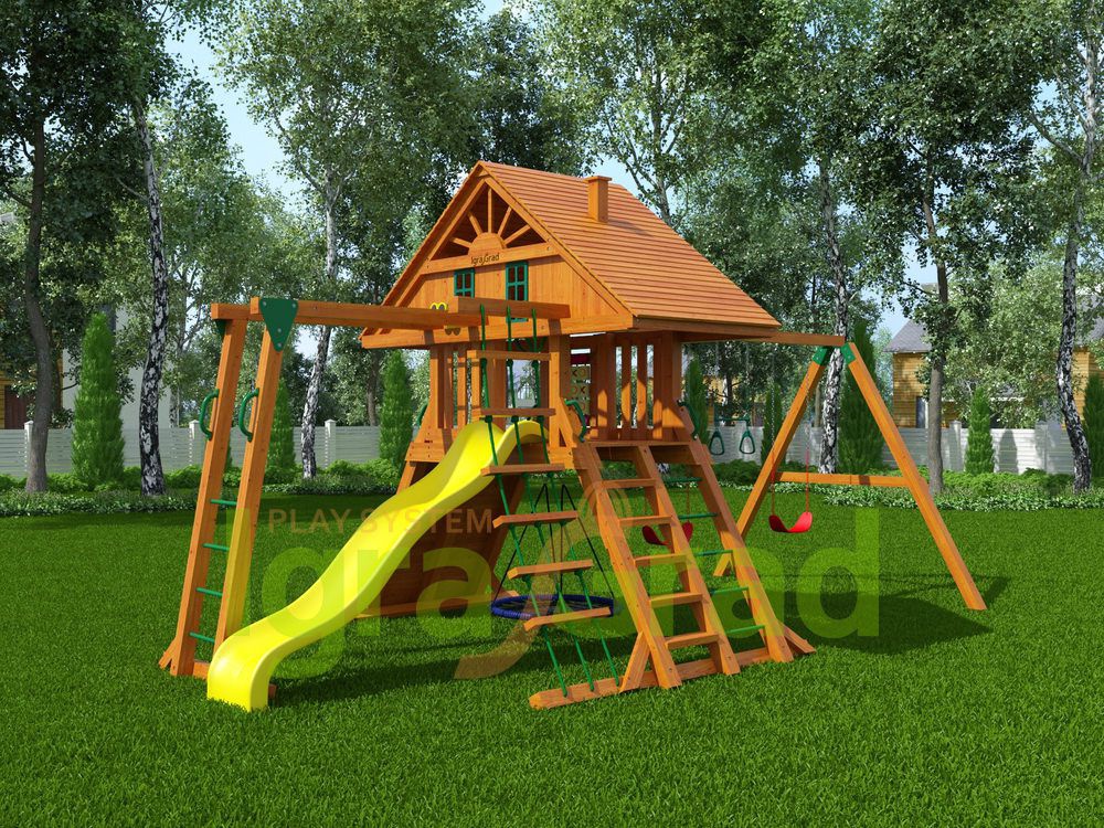 Детская игровая площадка Igragrad Крепость Фани с рукоходом (Домик)