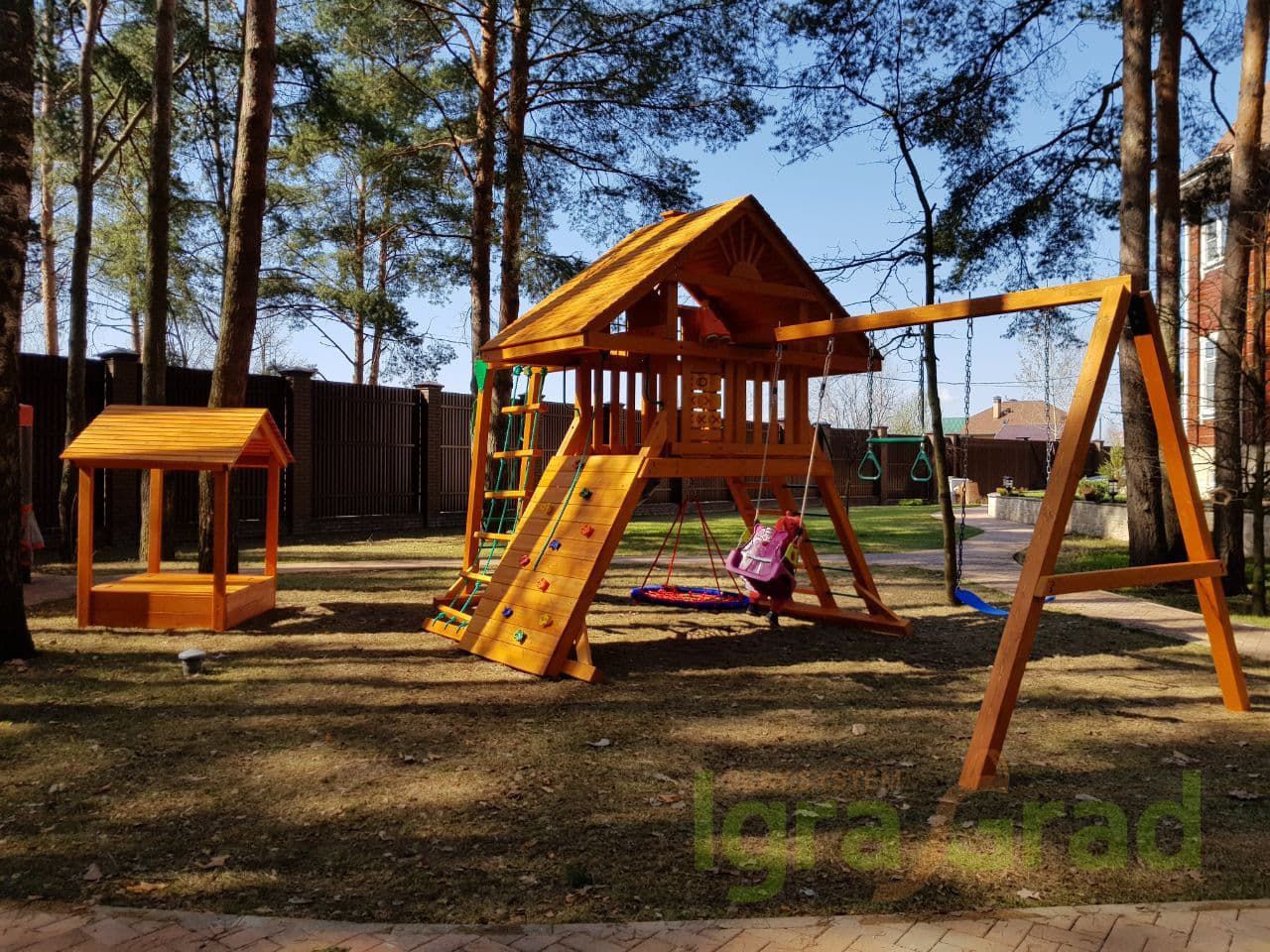 Детская игровая площадка Igragrad Крепость Фани с рукоходом (Домик)