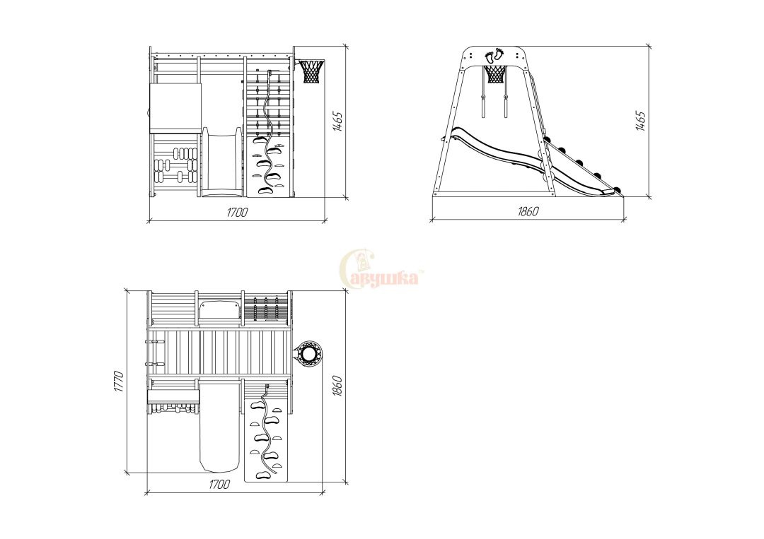 Детский комплекс Савушка Непоседа 4 shiitake