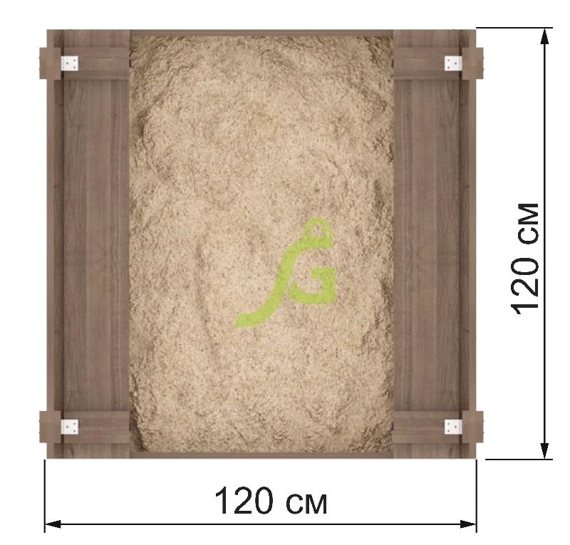Деревянная песочница Ладушки