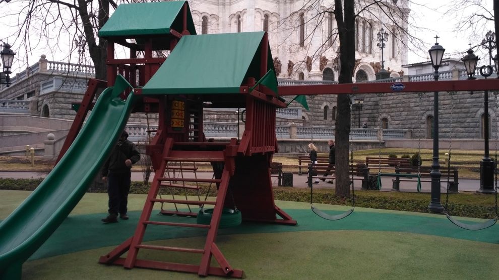 Детская деревянная площадка Королевство