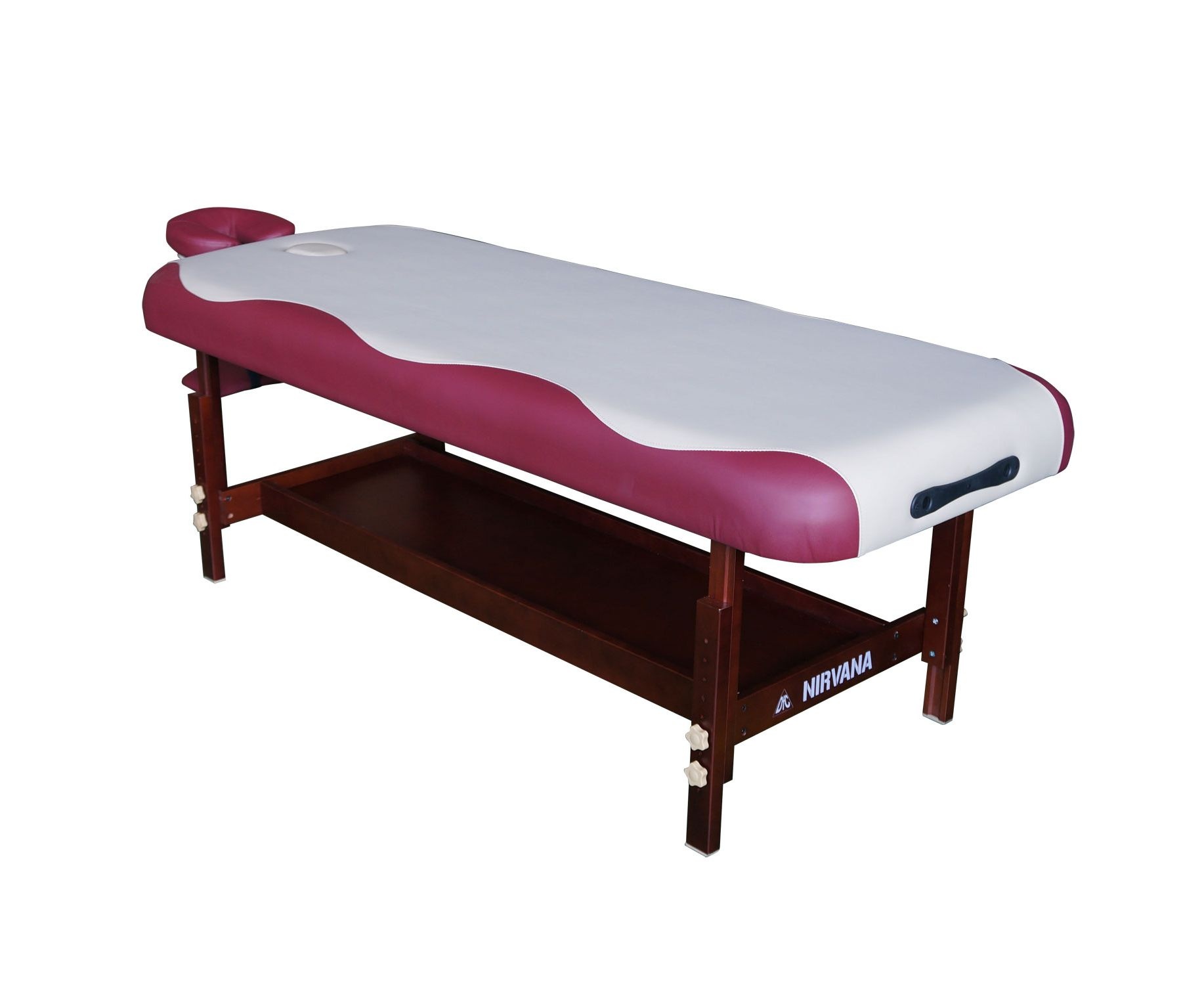 Массажный стационарный стол DFC NIRVANA SUPERIOR цвет бежево-винный
