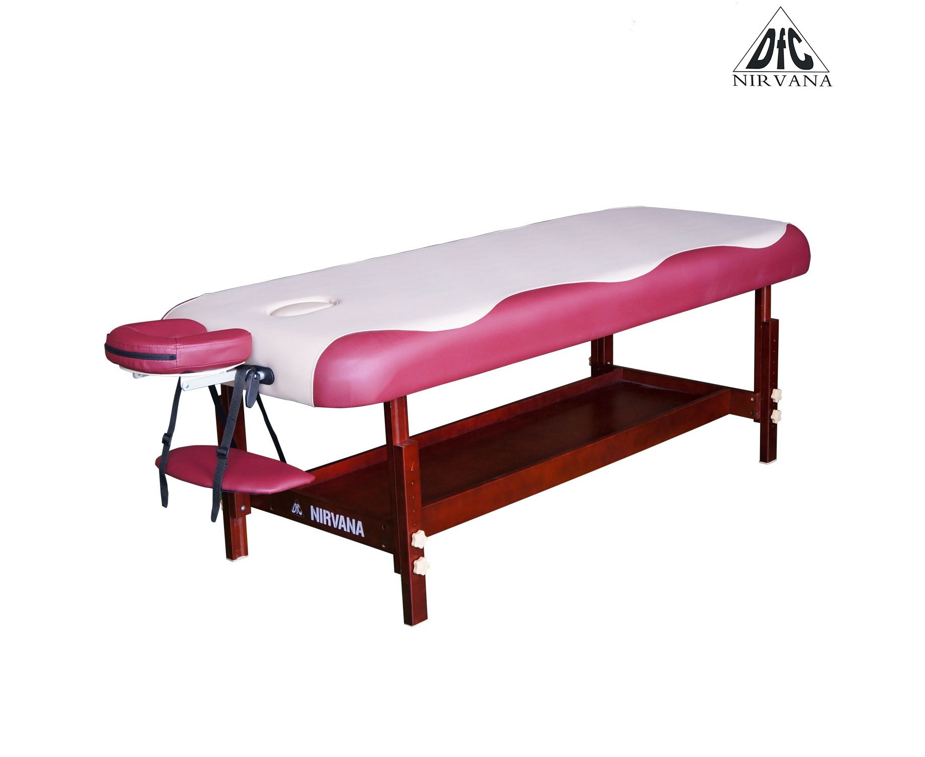 Массажный стационарный стол DFC NIRVANA SUPERIOR цвет бежево-винный