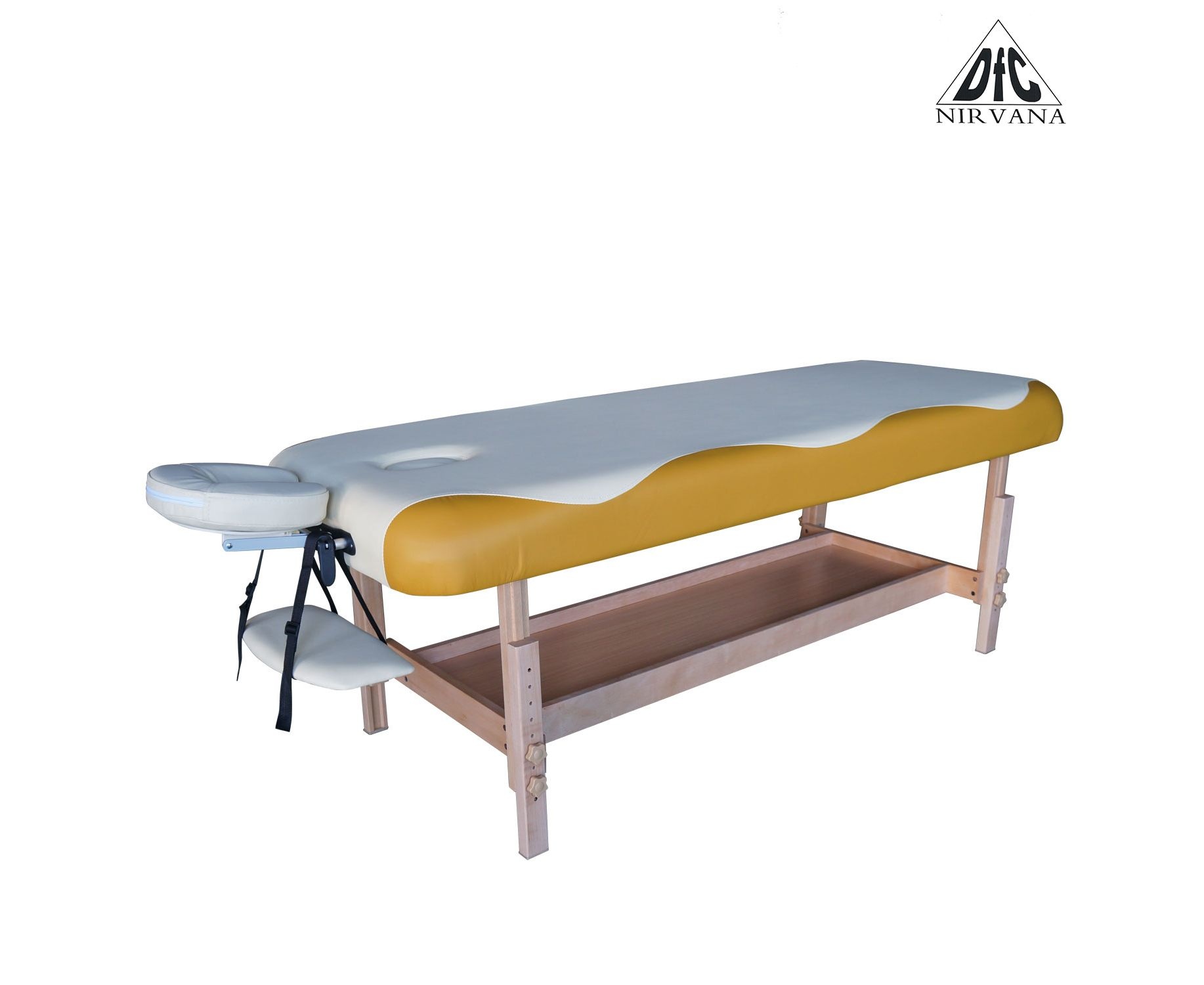 Массажный стационарный стол DFC NIRVANA SUPERIOR цвет бежево-жёлтый