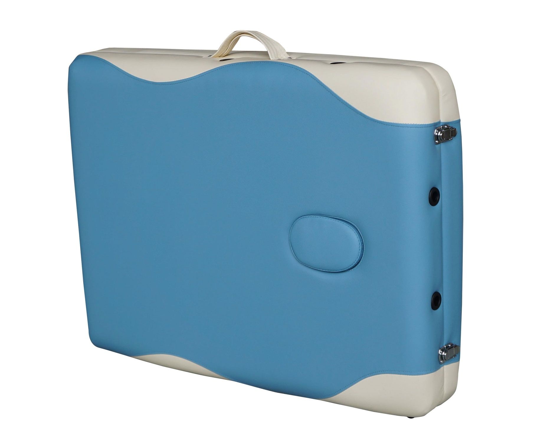 Массажный стол DFC NIRVANA Elegant DELUXE цвет голубой и бежевым